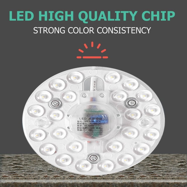 Módulo de lámpara LED de techo lámpara de repuesto módulo de Tmvgtek fuente de iluminación redondo blanco positivo AC220V 36241812w