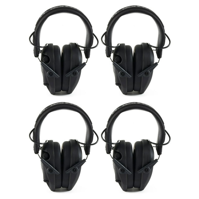 Walker's Razor Slim Shooter Hearing Protection Earmuffs, Punisher (4 Pack)
