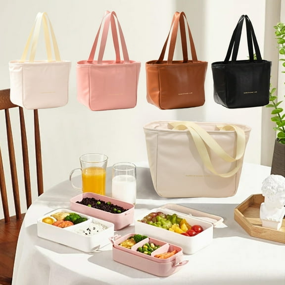 Dmlowu Lunch Bag 8x12" Lightweight Lunch Box for Women Thickened Lunch Box for Men Insulated Cooler Lunch Tote Bag for Home Office School Supplies