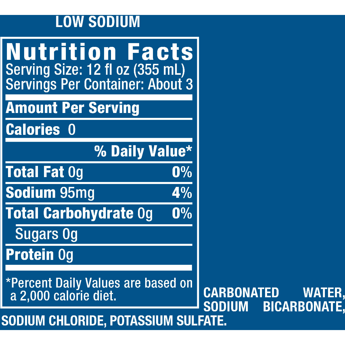 Big Red Soda Nutrition Label