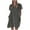 Gray, variant on Aoochasliy Trendy Dress Fashion Women's Summer Casual Cotton Loose Short Sleeve Solid Shirt Dress