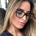 thumbnail image 2 of Vintage Clear Crystal Glasses Metal Full Frame Women Fashion Eyewear Clear Lens Transparent Eyeglasses, 2 of 6