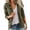Army Green, variant on Women's Plus Size Work Jacket, Stand Collar Zip Front Utility Jacket with Cargo Pockets, Breathable Casual Coat for Fall, Spring, and Daily Wear-Dark Blue