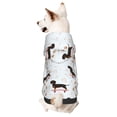 thumbnail image 5 of Uemuo Dachshund On A Skateboard for Winter Dog Hoodie Sweatshirts with Pockets Warm Dog Clothes for Small Dogs Chihuahua-Medium, 5 of 8
