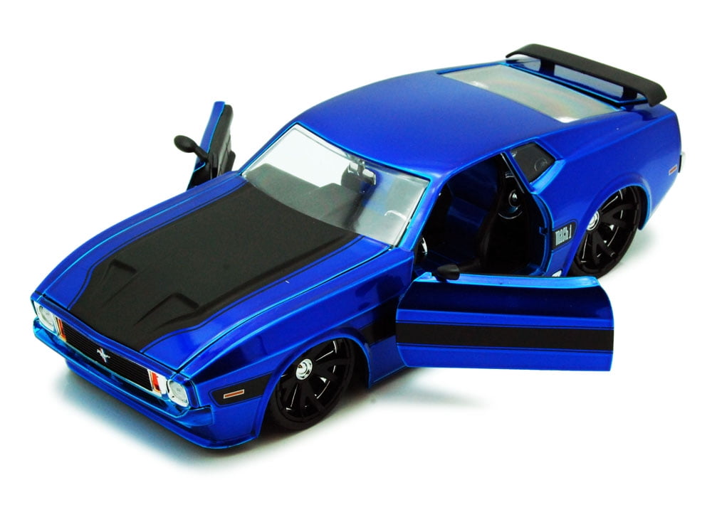 1973 Ford Mustang Mach 1, Blue Jada Toys Bigtime Muscle 90747 1/24