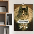 2025 Cat Wall Calendar,Funny Renaissance Cat Calendar,Hanging Wall