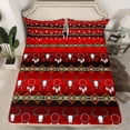 thumbnail image 2 of Feelyou Red Triangle Aztec Twin Sheet Sets, Mystic Dream Catcher Twin Fitted Sheet, Western Sheep Skull Flat Sheet, Super Cozy Room Decor, 3 Pieces, 2 of 7