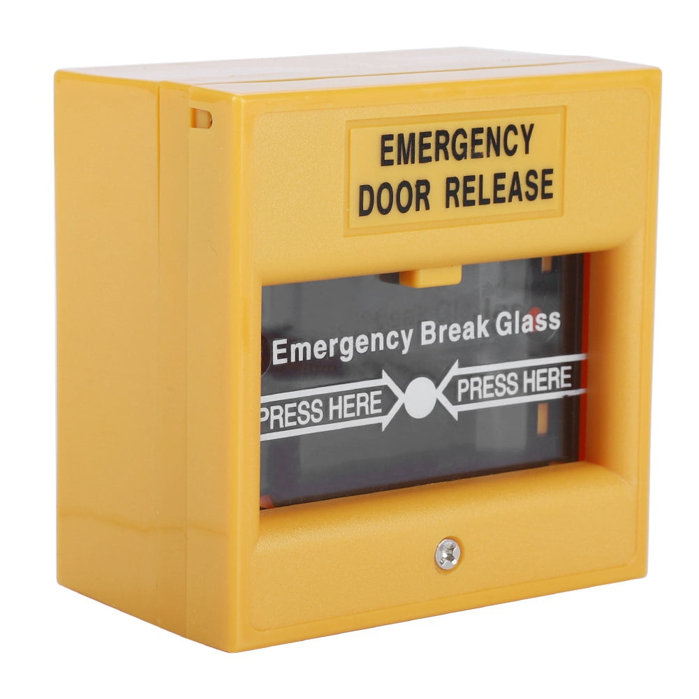 Tebru Release Security Button,Fire Emergency Exit Alarm Button Release Security Glass Break Alarm Button