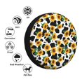 thumbnail image 4 of Fotbe Cute Cow Print Sunflower C Funda de Llanta de Repuesto con Estampado, Engrosada, Ajuste Universal para Jeep, Remolque, RV, SUV, Camión-14 inch, 4 of 6