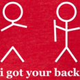 thumbnail image 3 of CafePress - I Got Your Back T Shirt - Mens Football Shirt, 3 of 4