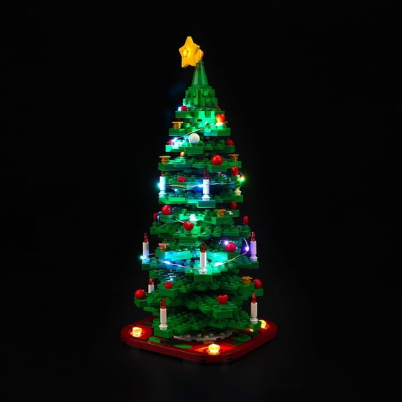 LED Light Compatible with Legos 40573 Christmas tree Building Toy, Decoration Lights with Battery Box, No Model Kit