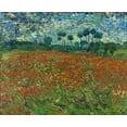 thumbnail image 2 of van Gogh, Vincent 31x26 White Modern Wood Framed Museum Art Print Titled - Field with Poppies, 2 of 4