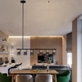 thumbnail image 2 of CRAFTRONOS 6 Light Track Lighting Kit, Matt Black Brass Finish Adjustable Height with Moden Flush Mount Ceiling Spotlight for Kitchen,Dining, 2 of 9
