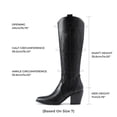 thumbnail image 3 of DREAM PAIRS Botas Vaqueras para Mujer Hasta Las Rodilla, Cowboy Boots Mujer Con Tacón, 3 of 5