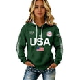 thumbnail image 3 of AHMOMEI 250 Anniversary USA Shirt Womens America 1776-2026 250th Anniversary Waffle Hoodie 4th of July Lightweight Hoodies for Women, 3 of 6