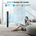 thumbnail image 5 of Flamemore Evaporative Air Cooler Portable Air Conditioners, 3-in-1 Oscillating Tower Cooler Fan & Humidify, White&Black, 5 of 11
