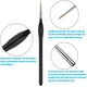 thumbnail image 3 of Juego de pinceles profesionales para detalles, 9 piezas, color negro, para acrílico, acuarela y óleo: micropinceles de precisión ideales para líneas finas y arte en uñas, 3 of 7