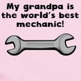 thumbnail image 2 of CafePress - My Grandpa Is The Words Best Mechanic Body Suit - Baby Light Bodysuit, Size Newborn - 24 Months, 2 of 4
