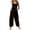 Black, variant on WTOBBY Women's Halloween Printed Cotton Jumpsuit, Sleeveless Casual Design with Loose Fit for Breathability, Perfect for Comfortable Everyday Wear,BlackL