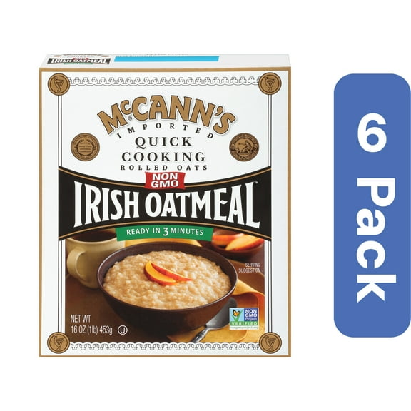 McCann's Irish Oatmeal Quick Cooking 16 oz (Pack Of 6)