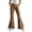 Z162 Coffee, variant on Yuncity Girls Flare Jeans Fashionable Animal Print Wide Leg Comfy Girls Wide Leg Pants Denim Pants Size White