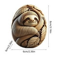 thumbnail image 3 of Exquisite Carved Resin Easter Eggs, Animal Pattern Decorative Eggs, Handcrafted Easter Gift Ideas, Perfect Holiday Decorative Items for Home Table Display, C, 1pc, 3 of 6