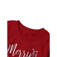 thumbnail image 5 of Merry Christmas Matching Family Sweaters Christmas Tree Letter Long Sleeve Pullover Jumper Top Ugly Shirt for Family, 5 of 7