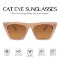 thumbnail image 2 of Lentes de Sol Mosanana Ojo de Gato Beige para Mujer con Protección UV400, 2 of 6