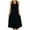 Black, variant on Summer Maxi Dresses for Women Solid Cotton Linen Baggy Sleeveless Dress Casual Loose Art Strap Oversized Long Dress