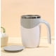 thumbnail image 3 of Licuadora Taza de café de acero inoxidable recargable y automática, con agitación magnética, giratoria y a pilas, para oficina (café marrón, 1 unidad) JASKFLY, 3 of 7