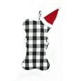 thumbnail image 2 of Kmbangi Dog Christmas Stockings, Bone Shape Hanging Stockings with Santa Hat, 2 of 7