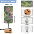 thumbnail image 2 of Touch Control Table Lamp with LED Bulb Bedside Lamp for Bedroom Living Room Cute Bunny with Big Eyes, 2 of 8