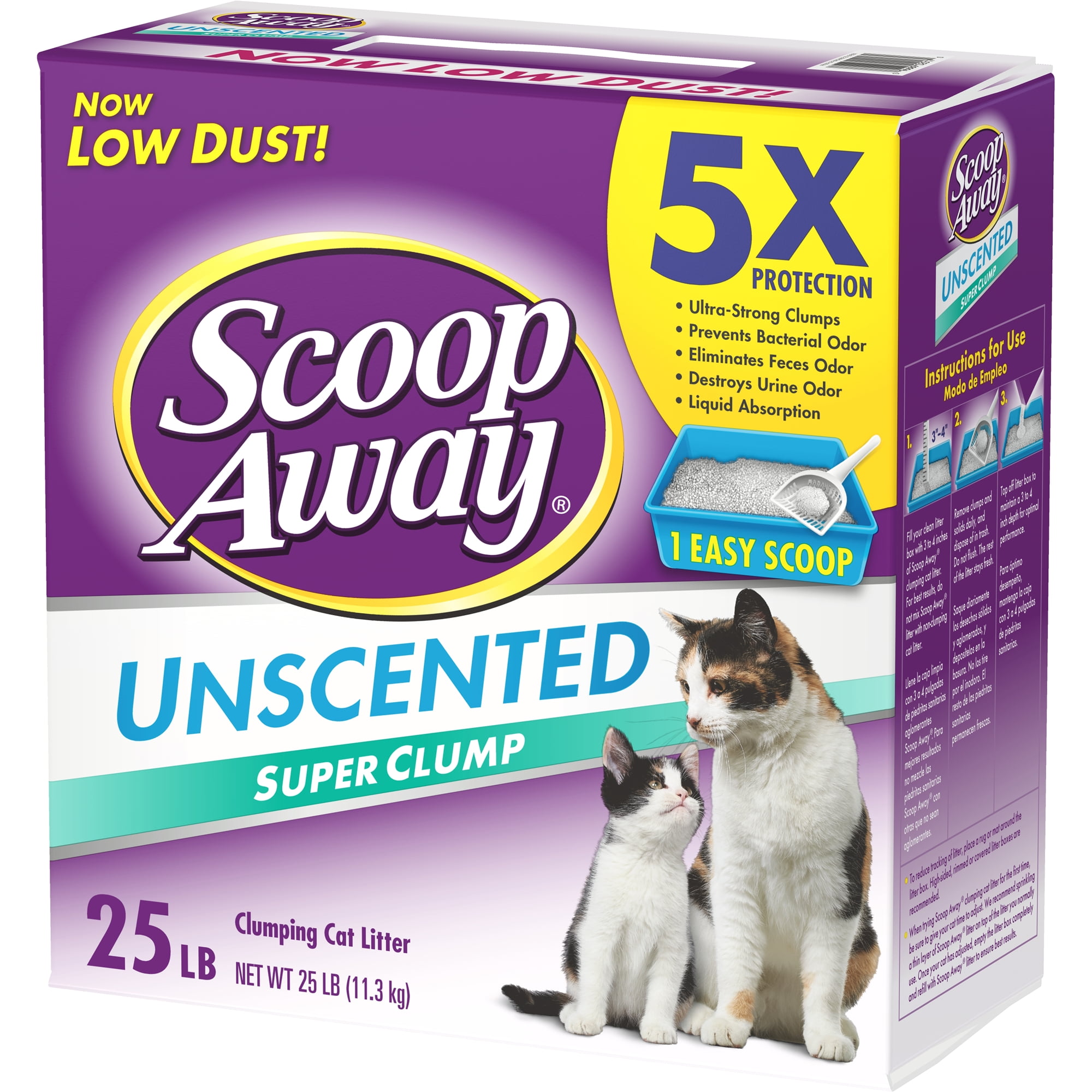 Clamping Cat Litter Scoop Away Unscented Super Clump