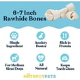 thumbnail image 2 of HotSpot Pets Durable Natural Rawhide Dog Chews, 6-7 Inch, 10 Pack, 2 of 8