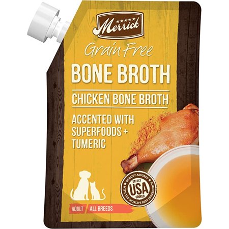 48 oz (3 x 16 oz) Merrick Grain Free Bone Broth Chicken Recipe