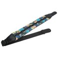 thumbnail image 3 of Correa De Guitarra Ajustable, Correa De Bajo Ampliar Espesar Descompresión Cómoda Patrón De Patchwork Cuadrado Poliéster Para Exteriores Para Club Mgaxyff Guitar Strap, 3 of 8