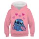 thumbnail image 3 of Sudaderas de algodón de moda Stitch 2022, sudaderas con cuello redondo para otoño e invierno, sudaderas con capucha de la serie Disney, camisetas casuales de manga larga con capucha Stich, ropa, 3 of 5