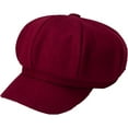 thumbnail image 5 of CoCopeaunts Octagonal Newsboy Cap Autumn Winter Hats for Women Warm Fashion Ladies Casual Solid Woolen Beret Hat Painter Cap, 5 of 7