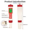 thumbnail image 1 of Chlorine Testing Pen 5 in 1 Water Quality Tester, 1 of 5