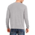 thumbnail image 3 of Aiyino Men's Loose Fit Heavyweight Long Sleeve Pocket Henley T-Shirt, 3 of 7