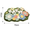 thumbnail image 2 of 45*70cm Cute Small Bath Mat Non Slip Absorbent Bath Floor Mat, Soft Rug Washable Shower Mat Bathtub Mat Aesthetic Bath Mats for Bathroom - Style 1, 2 of 5