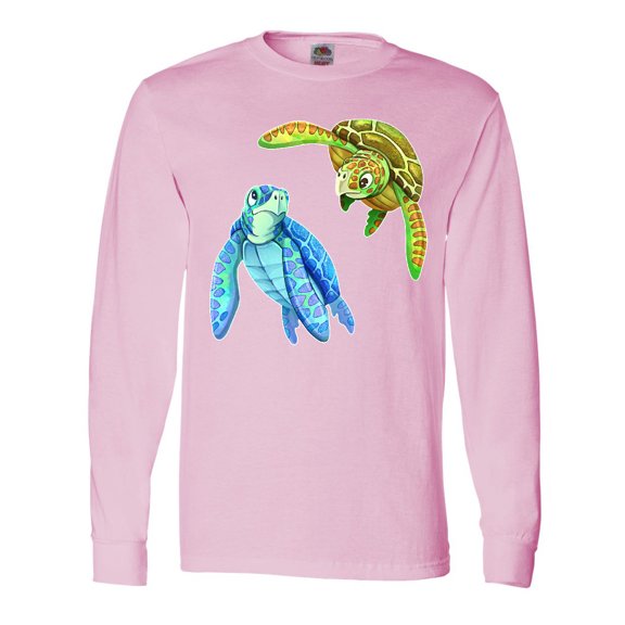 Inktastic Sea Turtles Swimming Together Long Sleeve T-Shirt