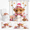 01pink Gold-72"W x 72"L (Pack of 4), variant on 06grey 72"W x 72"L (Pack of 1) Highland Cow Western Rustic Farm Polyester Shower Curtain