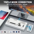 thumbnail image 5 of Restored AULA F99 Wireless Mechanical Keyboard,Tri-Mode BT5.0/2.4GHz/USB-C Hot Swappable Custom Keyboard,Pre-lubed Linear Switches,RGB Backlit Computer Gaming Keyboards for PC/Tablet/PS/Xbox (Refurbished), 5 of 9