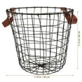 thumbnail image 2 of USHOBE Panier à Bois pour Extérieur Grand Support Rond en Métal Rangement Polyvalent, 2 of 8