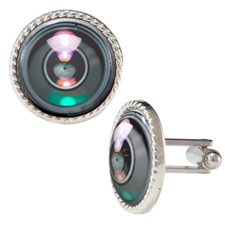Camera Lens Closeup Photograph Cufflinks