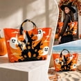 thumbnail image 5 of CHJK Personalized Ghost Print PVC Handbags for Women, Halloween Waterproof Large Capacity Tote Bag for Halloween Party, 5 of 7