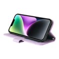 thumbnail image 5 of SaniMore Case for iPhone 14 Plus 6.7" 2022 with Wrist/Crossbody Strap,Retro PU Leather Anti-scratch Card Slot Cash Pocket Kickstand Shockproof Anti-drop Wallet Business Cover For iPhone 14 Plus,Purple, 5 of 11