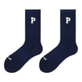 thumbnail image 1 of Kmbangi Women's Running Stockings, Letters Pattern Elastic Simple Style Socks, Casual Sports Long Socks Accessories, 1 of 5