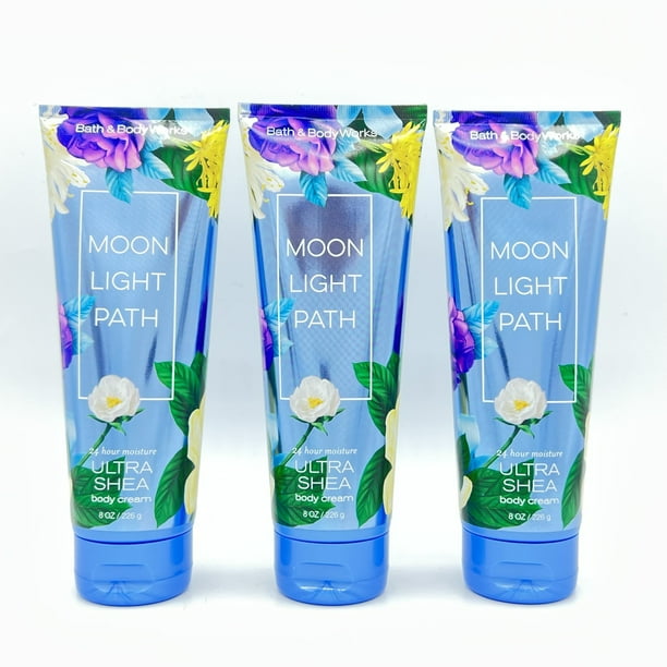 Bath and Body Works Moonlight Path 8oz Ultra Shea Body Cream 3Pack